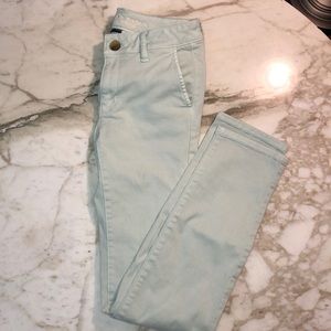 American Eagle skinny pants, mint, size 2 long
